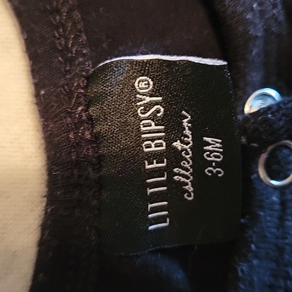 Little Bipsy Tank Romper 3-6m Black - Picture 2 of 4